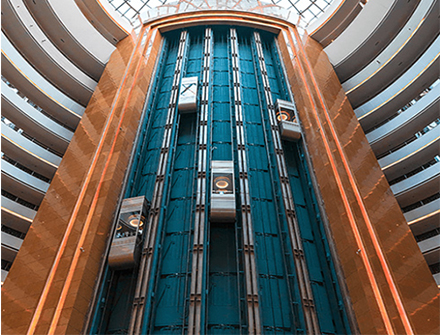 潍坊一号公馆为何选择美的菱王观光电梯？
